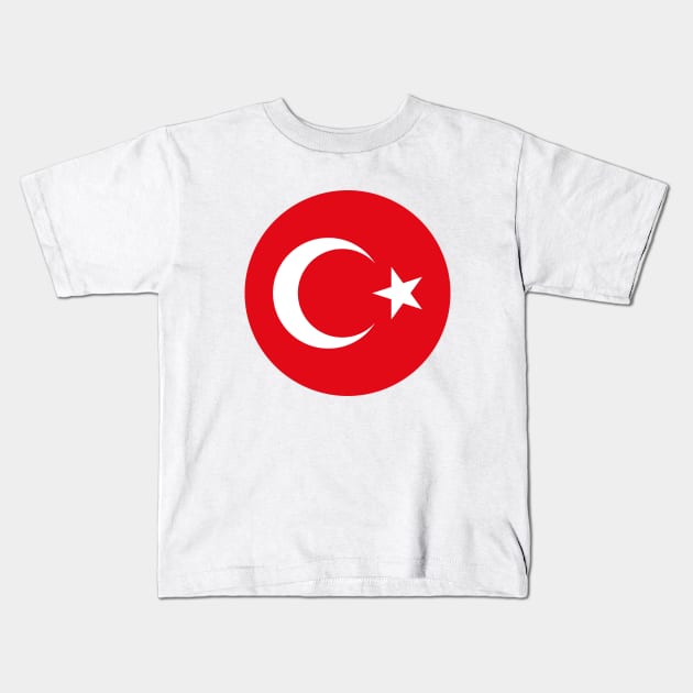 Turkey National Football Team Kids T-Shirt by alexisdhevan